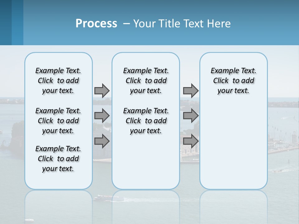 A Large Body Of Water With A Small Island In The Middle Of It PowerPoint Template
