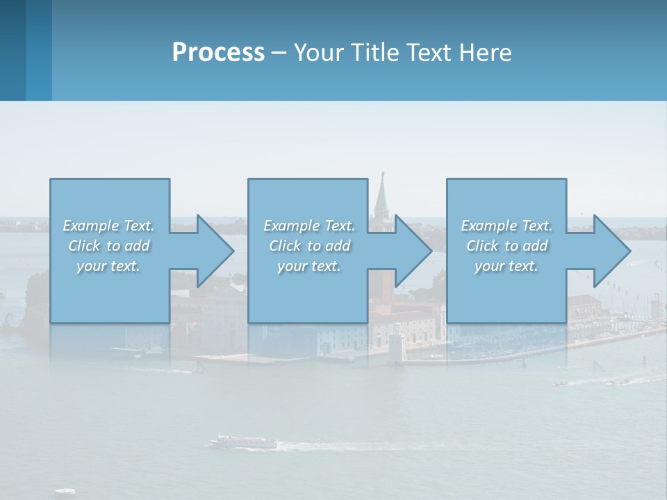 A Large Body Of Water With A Small Island In The Middle Of It PowerPoint Template