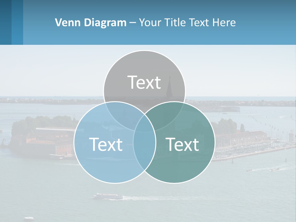 A Large Body Of Water With A Small Island In The Middle Of It PowerPoint Template