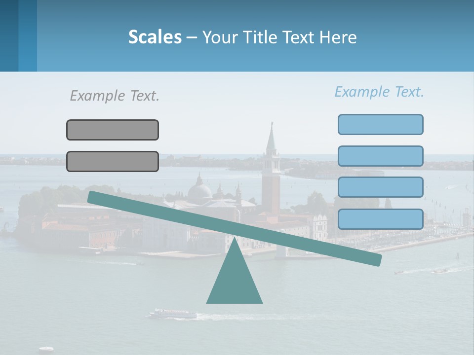 A Large Body Of Water With A Small Island In The Middle Of It PowerPoint Template