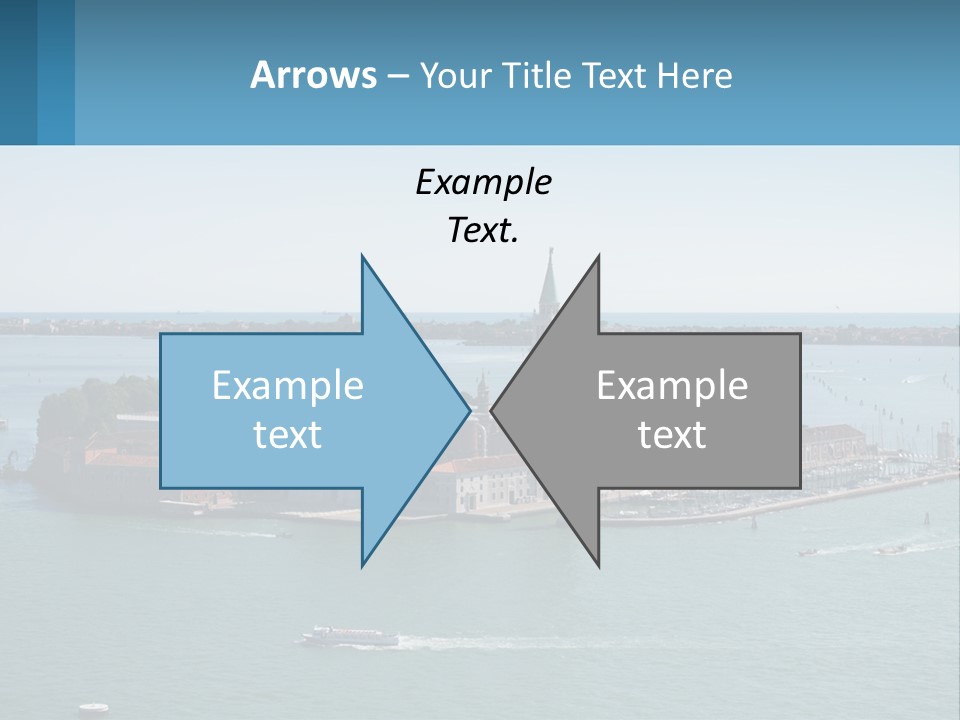 A Large Body Of Water With A Small Island In The Middle Of It PowerPoint Template