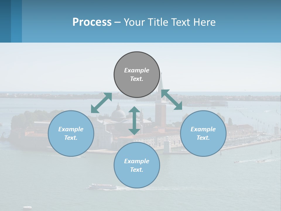 A Large Body Of Water With A Small Island In The Middle Of It PowerPoint Template