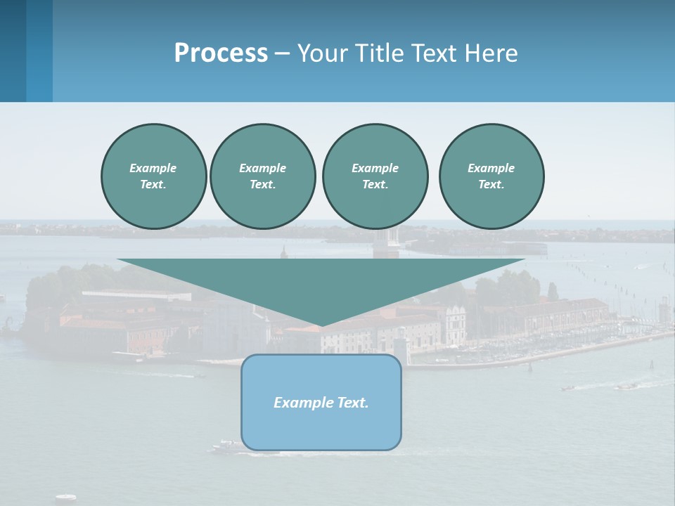 A Large Body Of Water With A Small Island In The Middle Of It PowerPoint Template