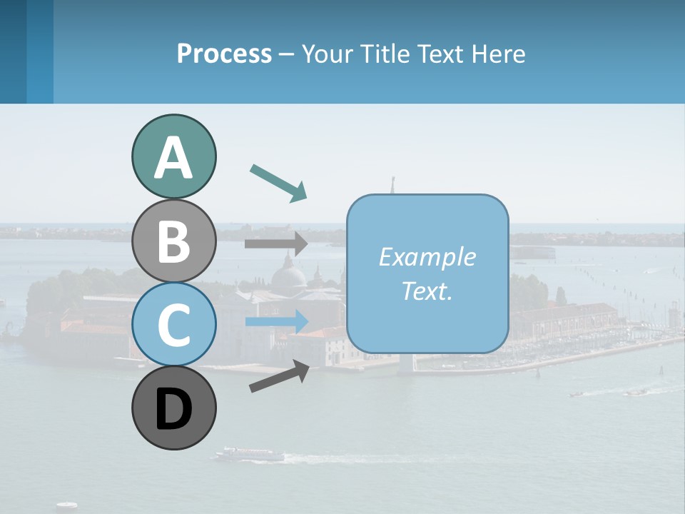 A Large Body Of Water With A Small Island In The Middle Of It PowerPoint Template