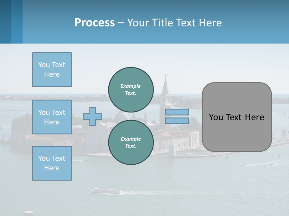 A Large Body Of Water With A Small Island In The Middle Of It PowerPoint Template