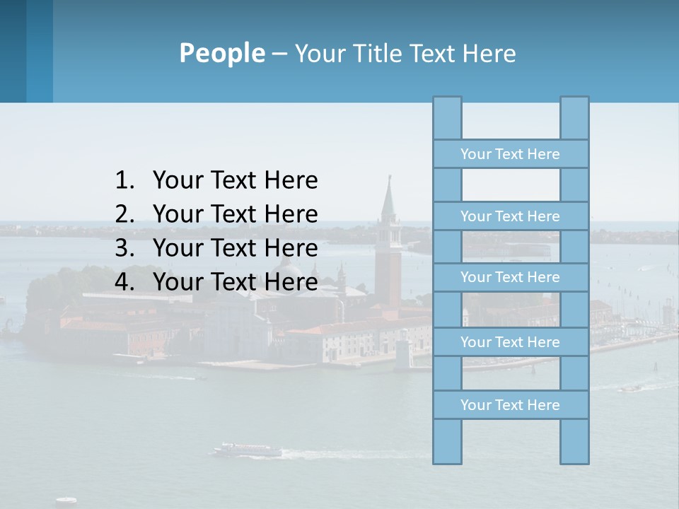 A Large Body Of Water With A Small Island In The Middle Of It PowerPoint Template