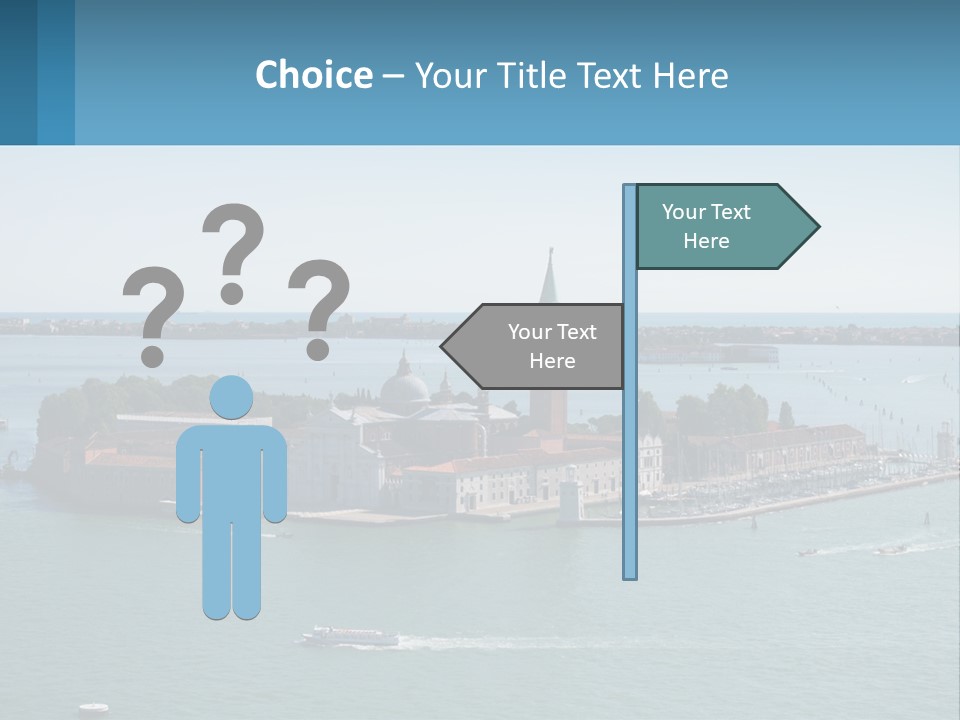 A Large Body Of Water With A Small Island In The Middle Of It PowerPoint Template