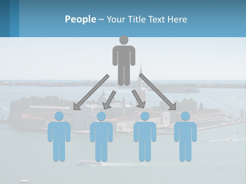 A Large Body Of Water With A Small Island In The Middle Of It PowerPoint Template