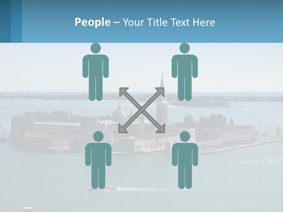 A Large Body Of Water With A Small Island In The Middle Of It PowerPoint Template