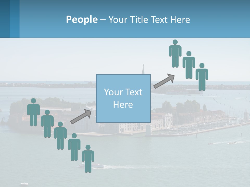 A Large Body Of Water With A Small Island In The Middle Of It PowerPoint Template