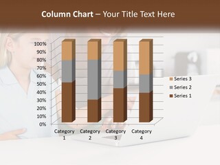 A Woman And A Child Are Looking At A Laptop PowerPoint Template