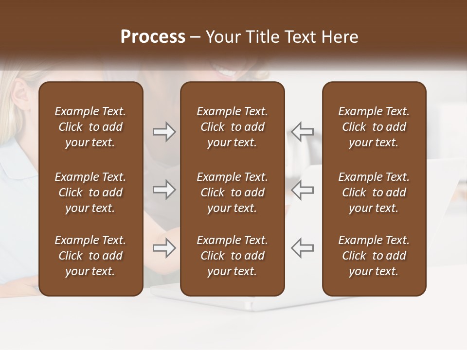 A Woman And A Child Are Looking At A Laptop PowerPoint Template