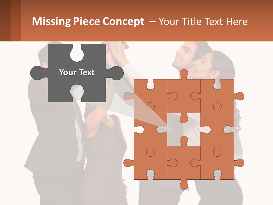 A Group Of People Holding Up A Trophy PowerPoint Template