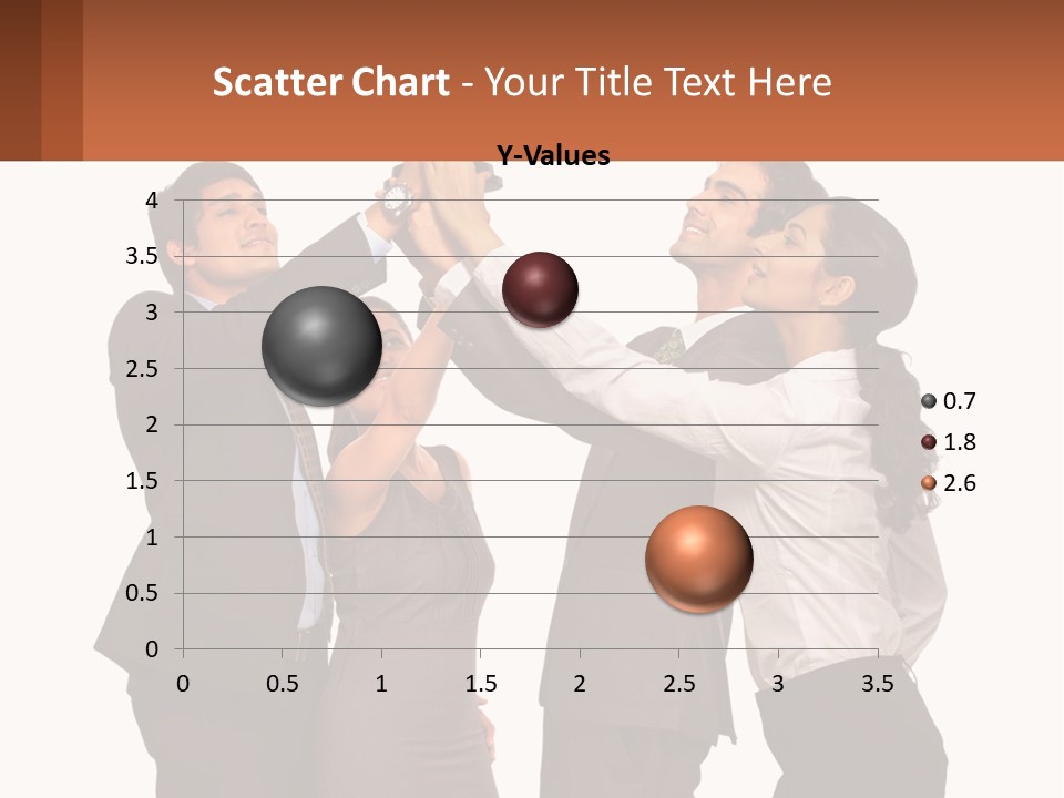 A Group Of People Holding Up A Trophy PowerPoint Template