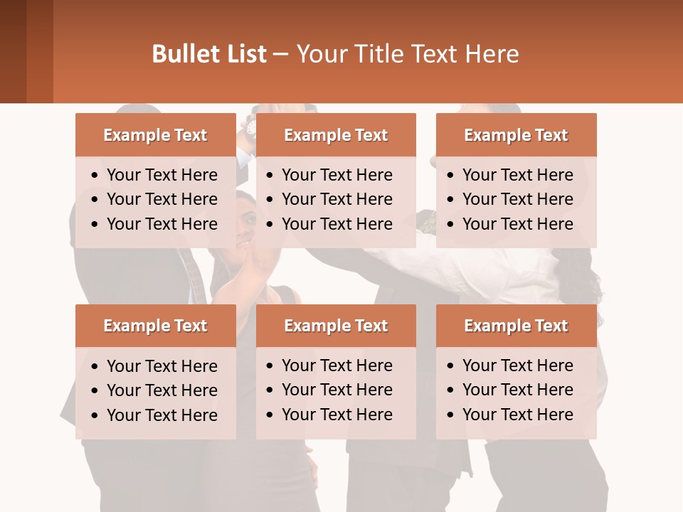 A Group Of People Holding Up A Trophy PowerPoint Template