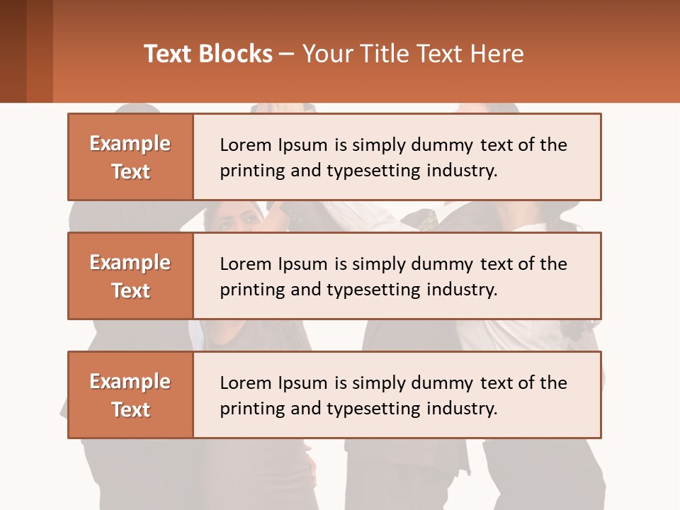 A Group Of People Holding Up A Trophy PowerPoint Template