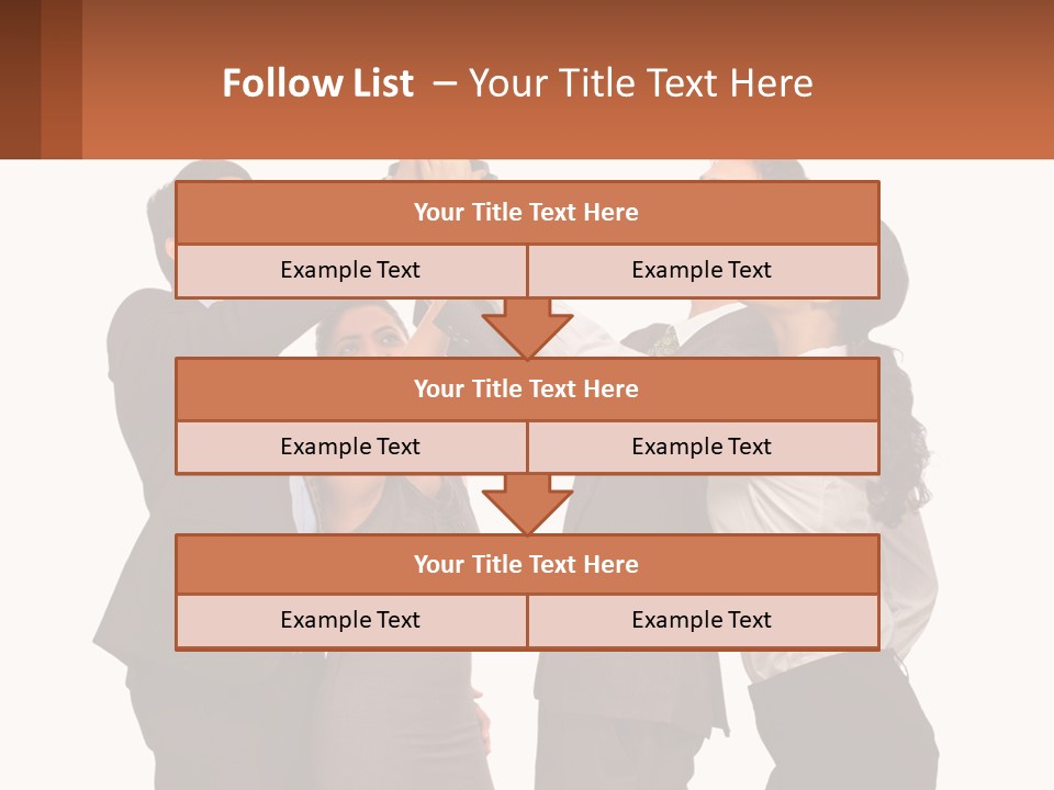 A Group Of People Holding Up A Trophy PowerPoint Template