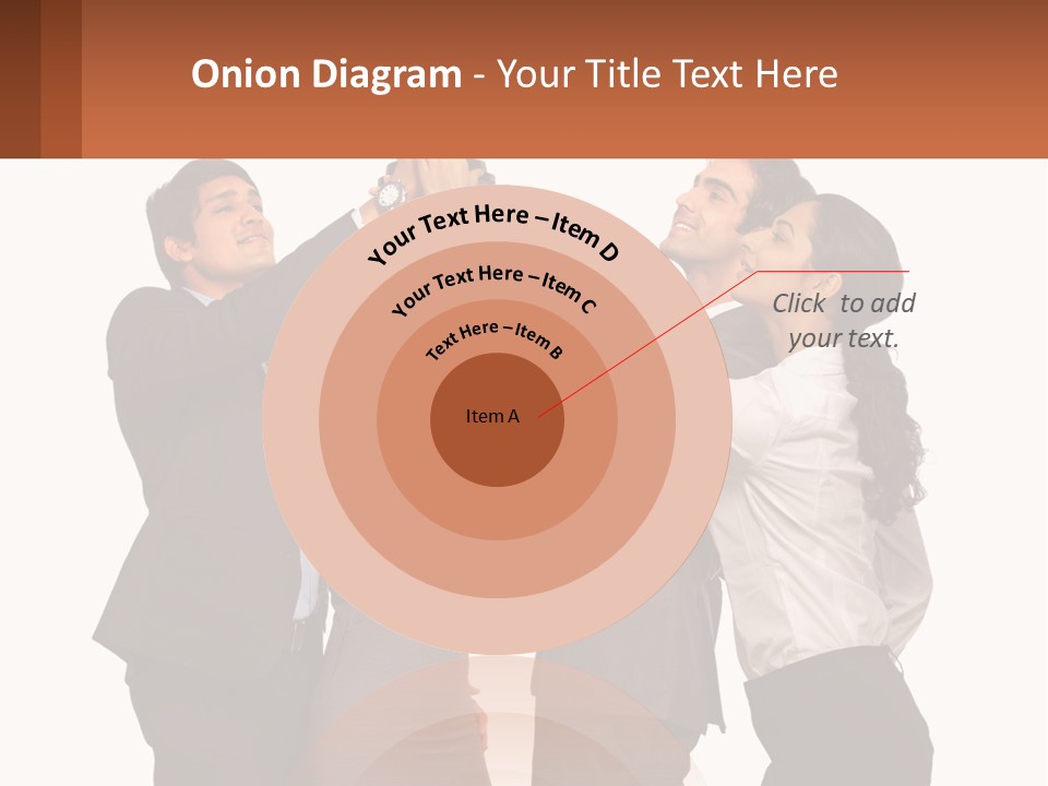 A Group Of People Holding Up A Trophy PowerPoint Template