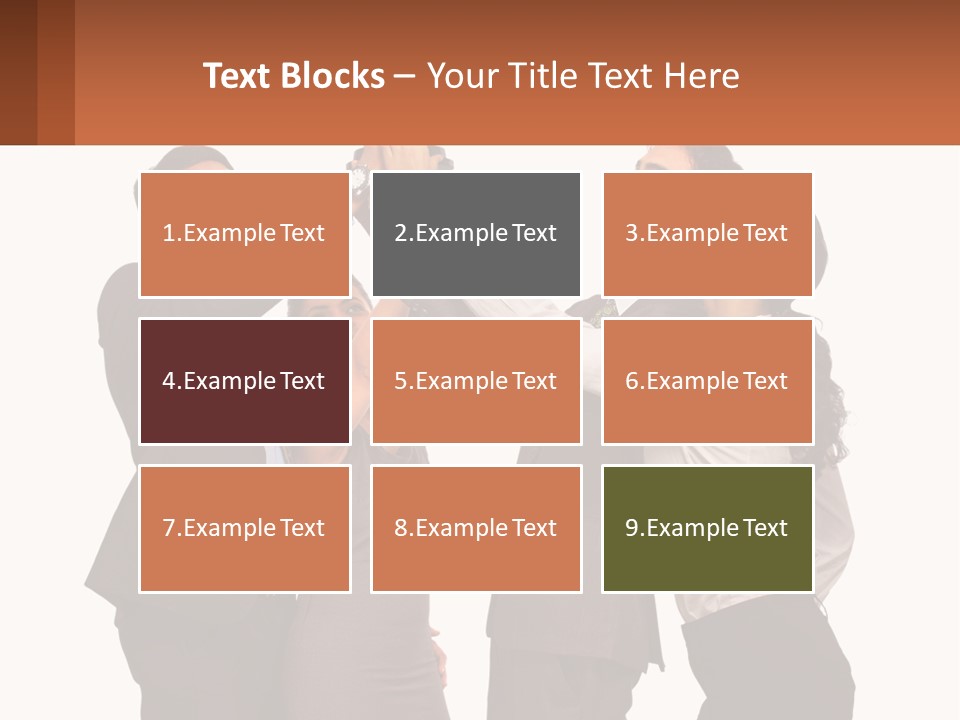 A Group Of People Holding Up A Trophy PowerPoint Template