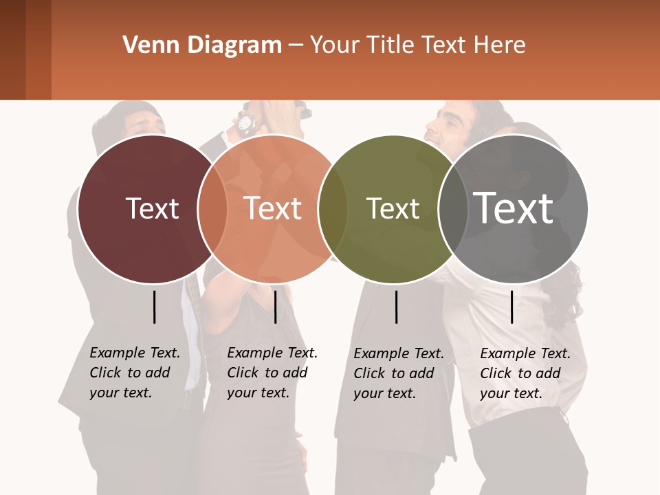 A Group Of People Holding Up A Trophy PowerPoint Template