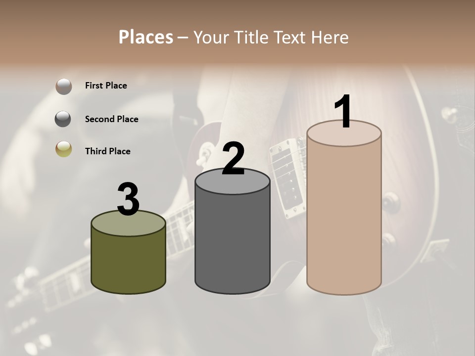 A Person Holding A Guitar In Their Hand PowerPoint Template