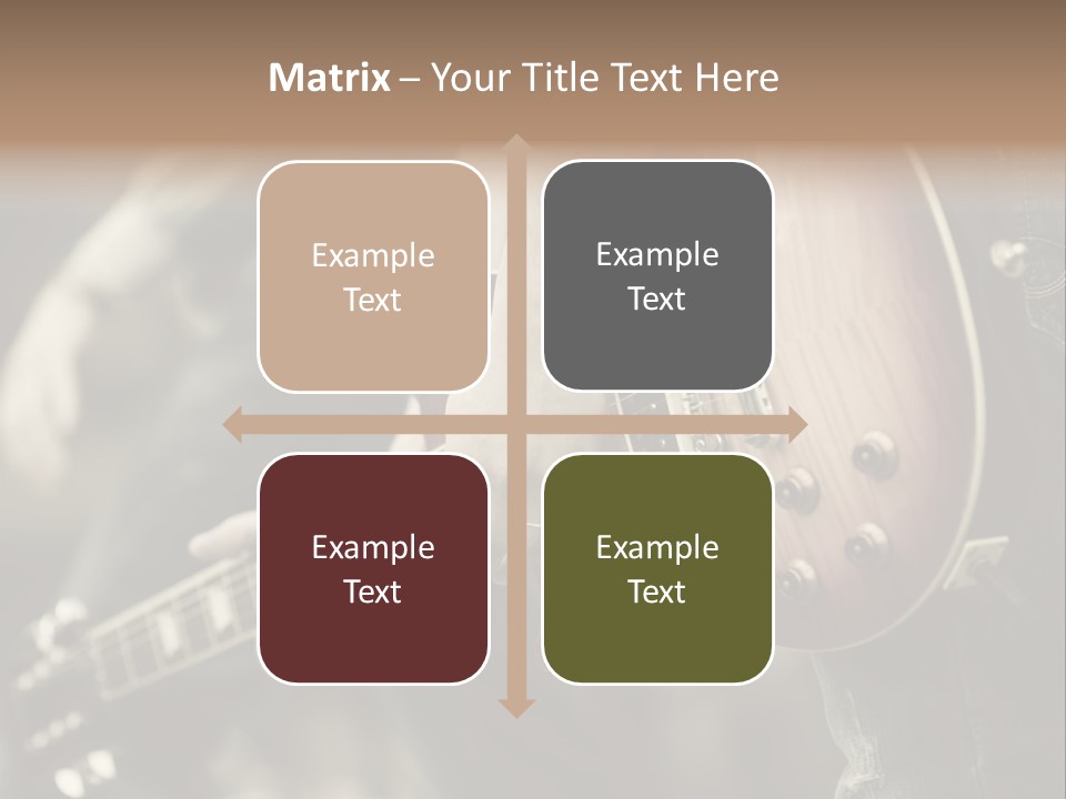 A Person Holding A Guitar In Their Hand PowerPoint Template