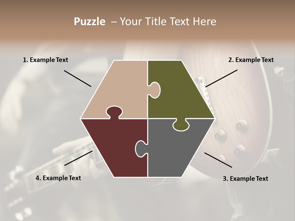 A Person Holding A Guitar In Their Hand PowerPoint Template