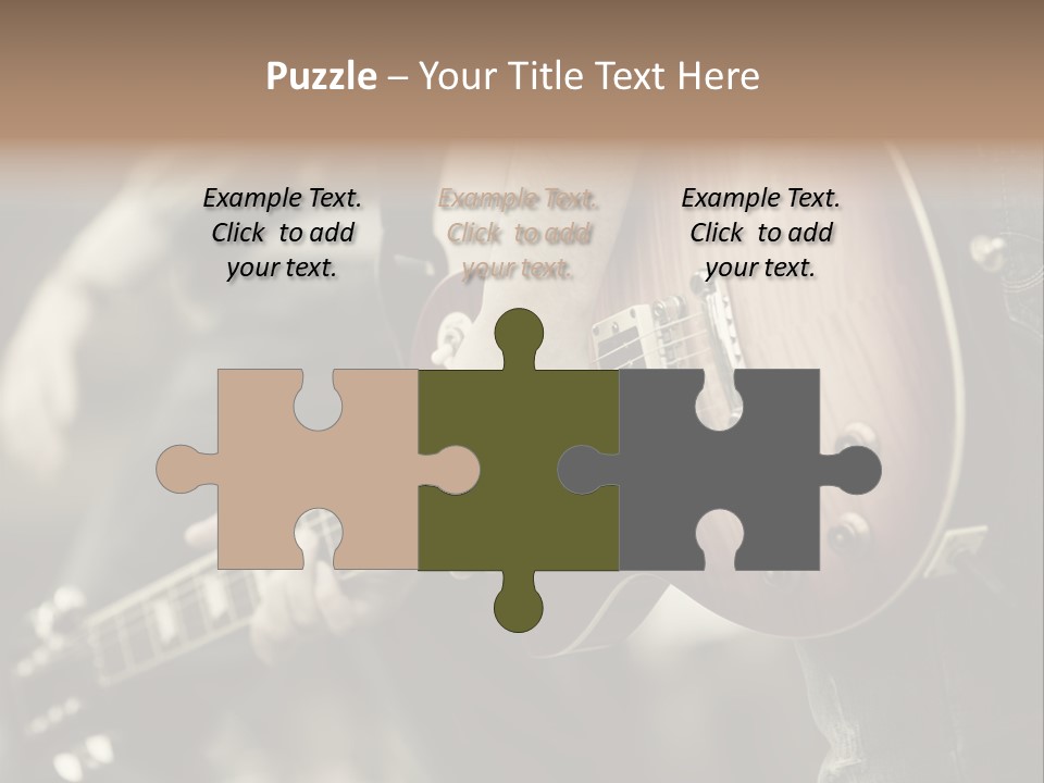 A Person Holding A Guitar In Their Hand PowerPoint Template