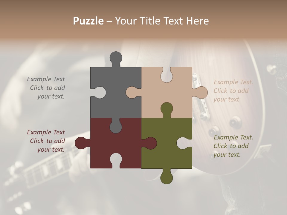 A Person Holding A Guitar In Their Hand PowerPoint Template