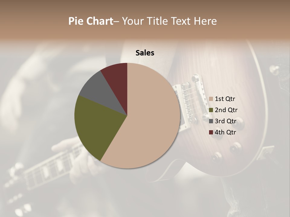 A Person Holding A Guitar In Their Hand PowerPoint Template