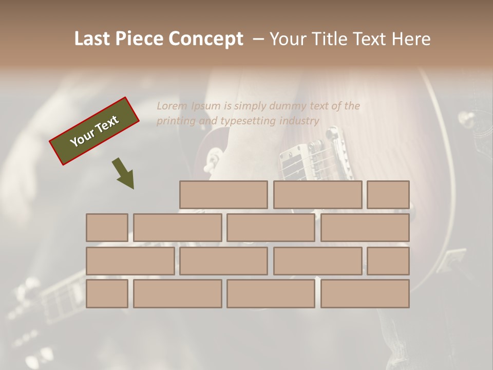 A Person Holding A Guitar In Their Hand PowerPoint Template