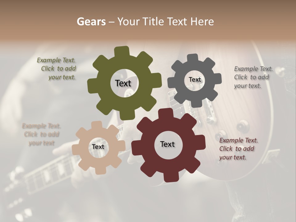 A Person Holding A Guitar In Their Hand PowerPoint Template