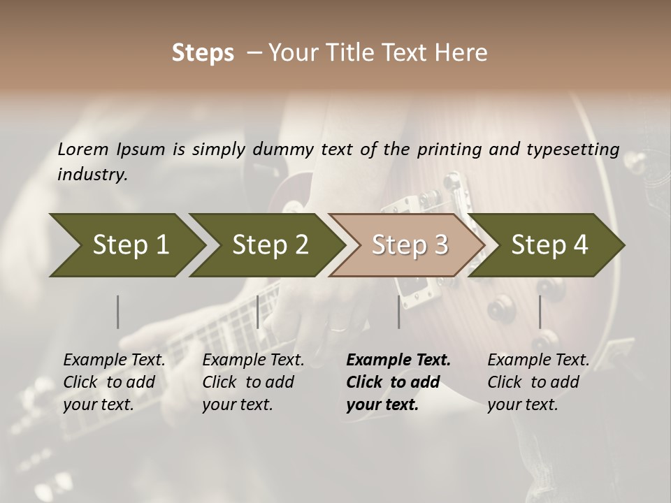 A Person Holding A Guitar In Their Hand PowerPoint Template