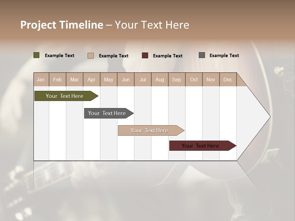 A Person Holding A Guitar In Their Hand PowerPoint Template