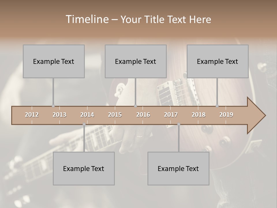 A Person Holding A Guitar In Their Hand PowerPoint Template