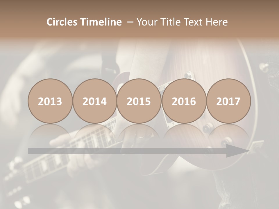 A Person Holding A Guitar In Their Hand PowerPoint Template
