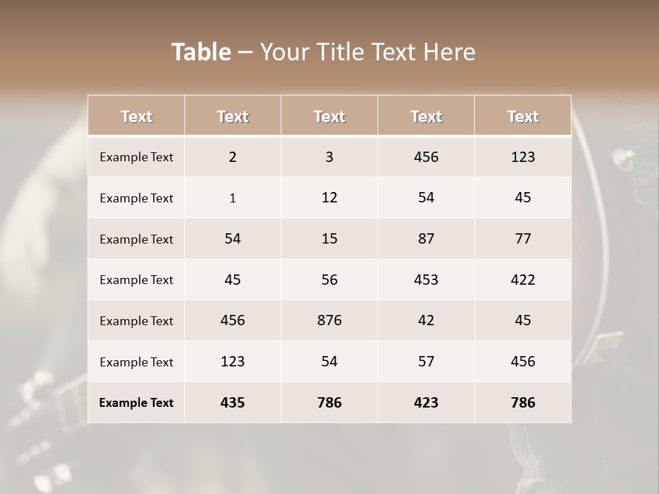 A Person Holding A Guitar In Their Hand PowerPoint Template