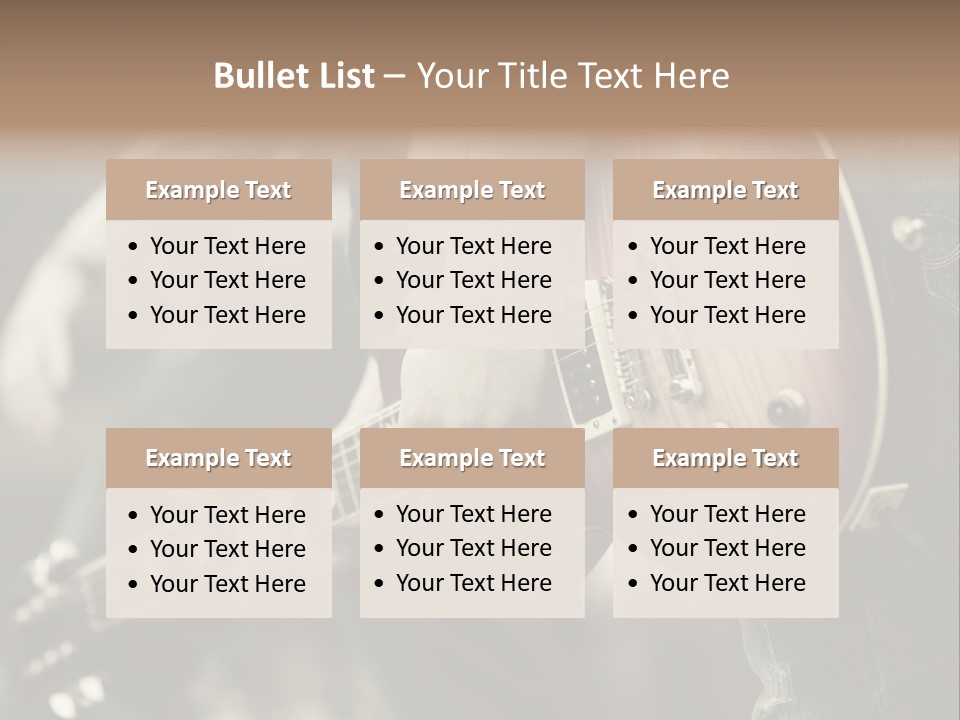 A Person Holding A Guitar In Their Hand PowerPoint Template