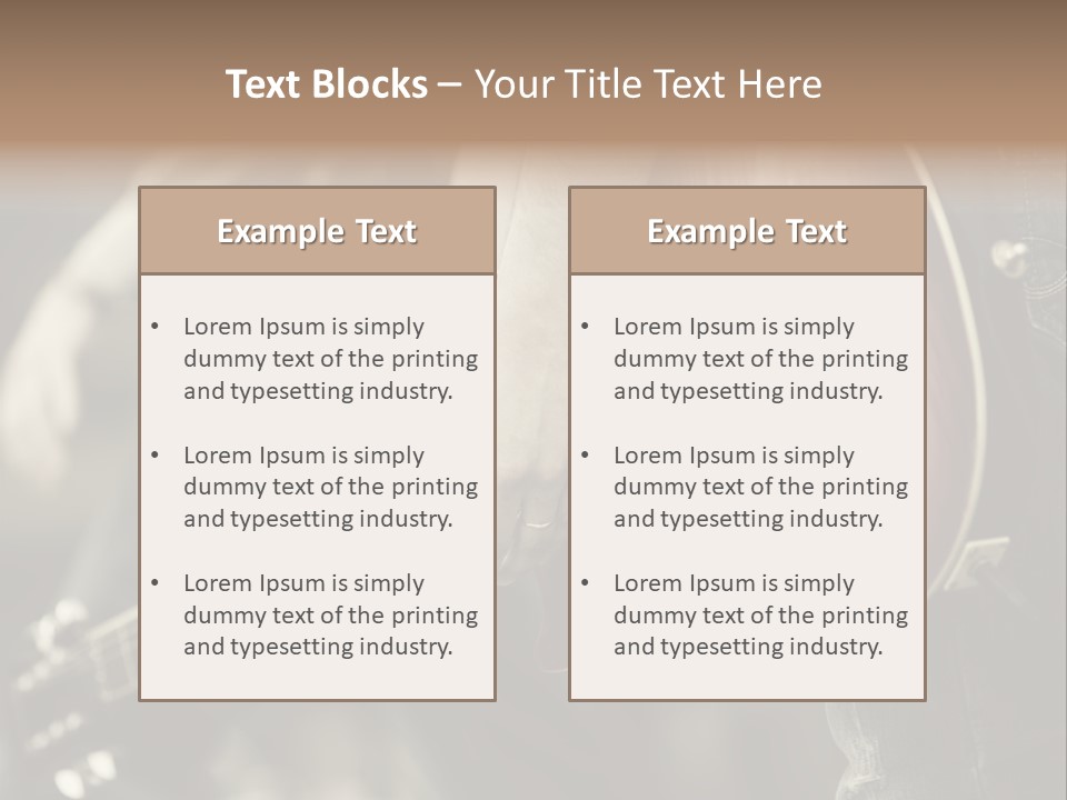 A Person Holding A Guitar In Their Hand PowerPoint Template
