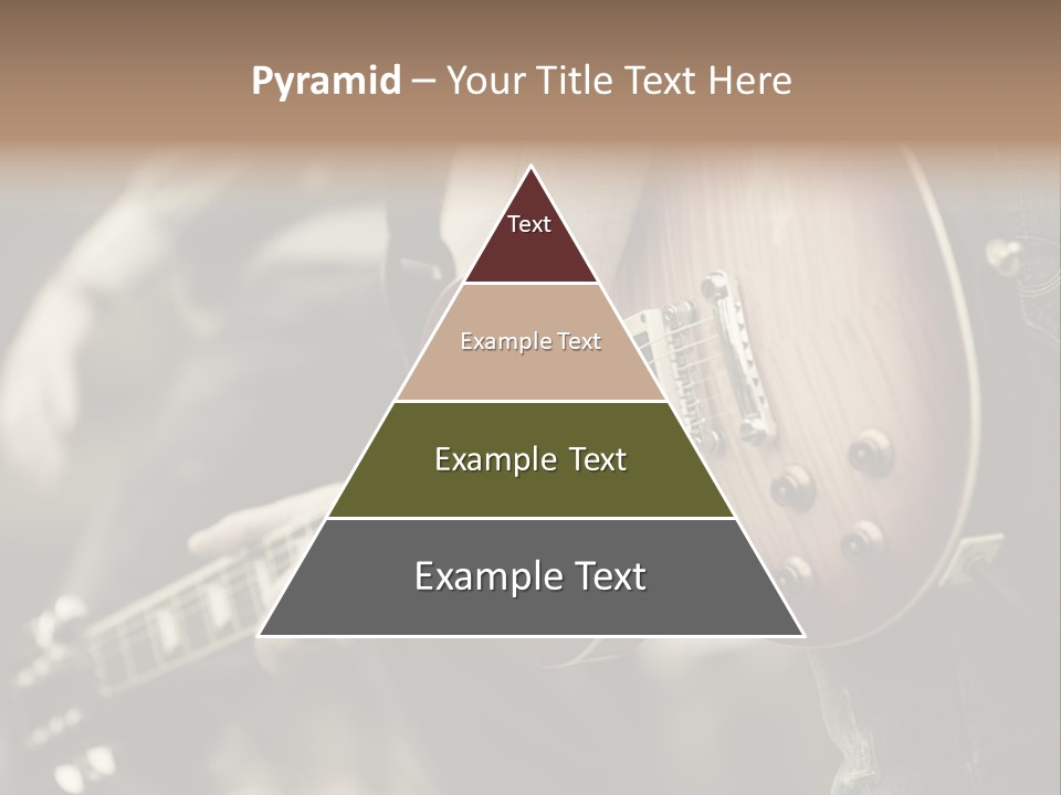 A Person Holding A Guitar In Their Hand PowerPoint Template