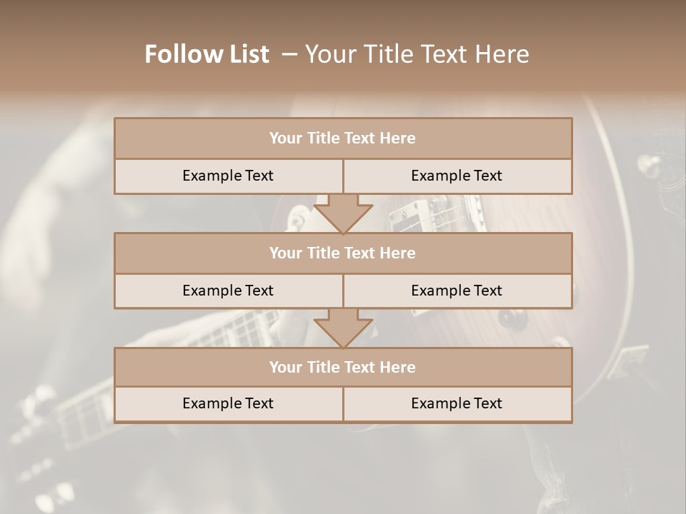 A Person Holding A Guitar In Their Hand PowerPoint Template