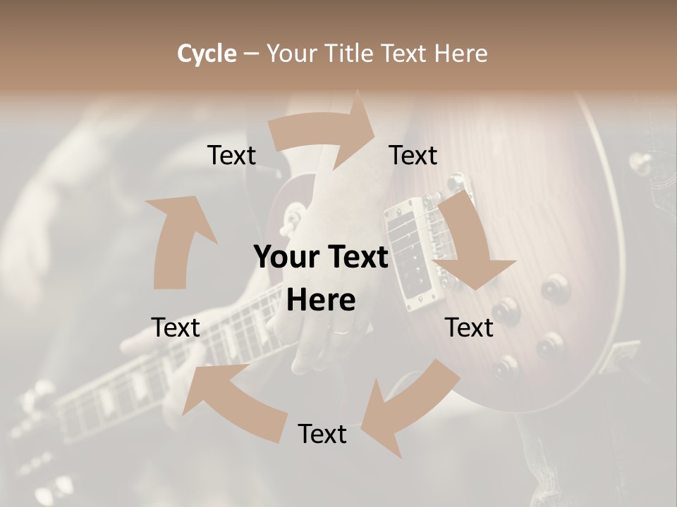 A Person Holding A Guitar In Their Hand PowerPoint Template