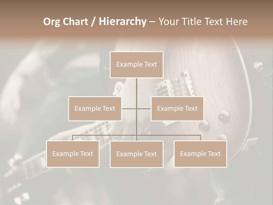 A Person Holding A Guitar In Their Hand PowerPoint Template