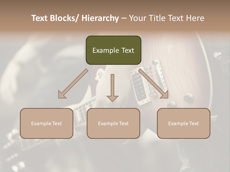 A Person Holding A Guitar In Their Hand PowerPoint Template