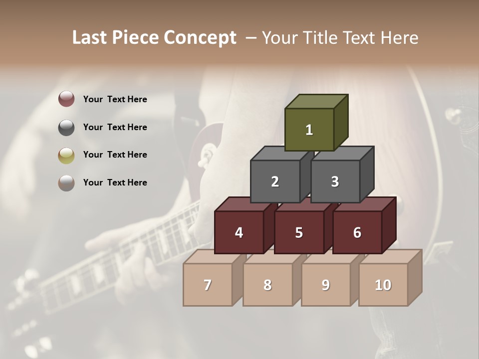 A Person Holding A Guitar In Their Hand PowerPoint Template