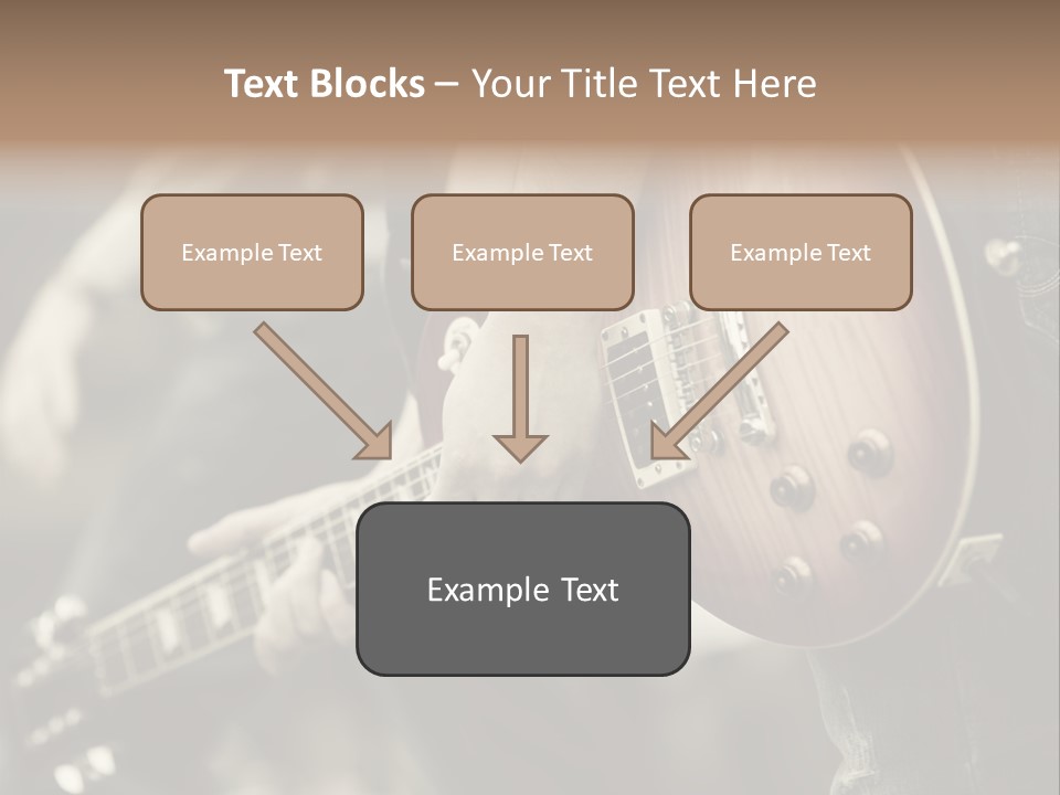 A Person Holding A Guitar In Their Hand PowerPoint Template
