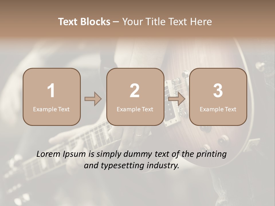 A Person Holding A Guitar In Their Hand PowerPoint Template
