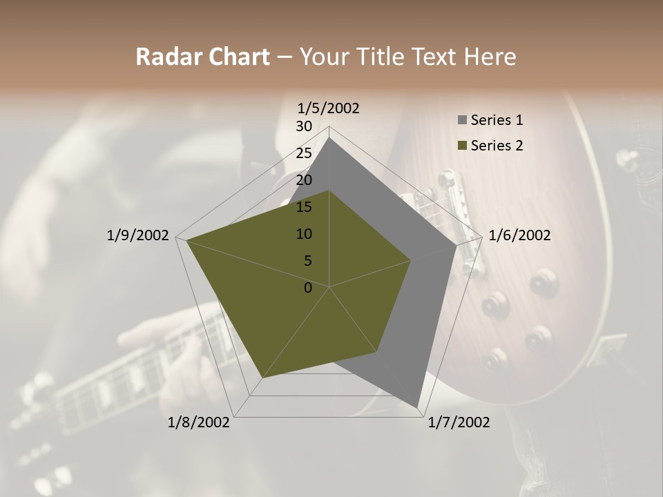 A Person Holding A Guitar In Their Hand PowerPoint Template
