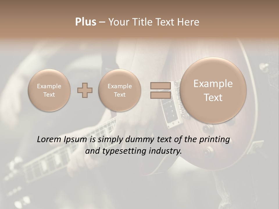 A Person Holding A Guitar In Their Hand PowerPoint Template