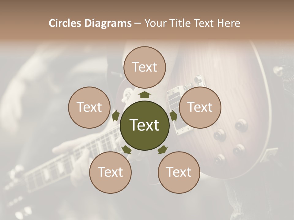 A Person Holding A Guitar In Their Hand PowerPoint Template